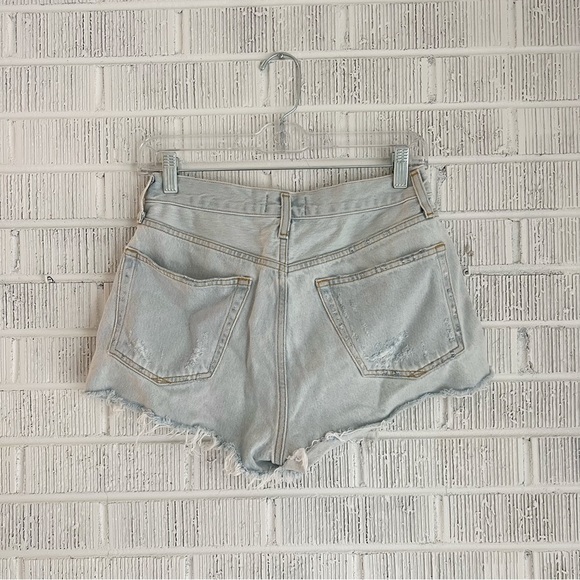 AGOLDE | Light Wash High Rise Shorts - Picture 2 of 5